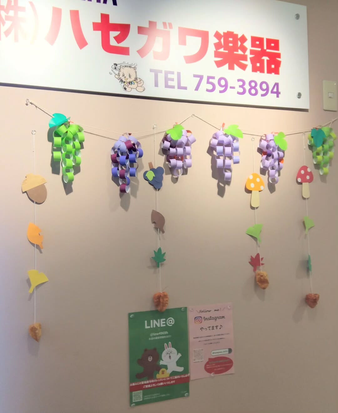 【ハセガワ楽器LINE登録のお願い】